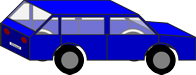 Auto blau